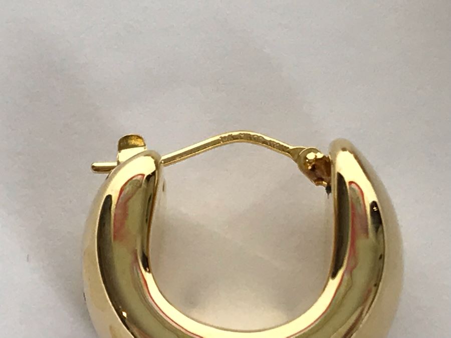 (2) Pairs Of 14K Gold Earrings 10.3g TW [Photo 6]