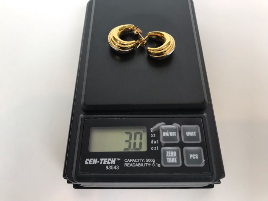 18K Gold Israel Earrings 3g [Photo 5]