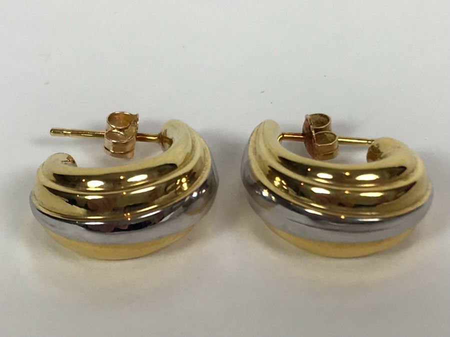 18K Gold Israel Earrings 3g [Photo 2]