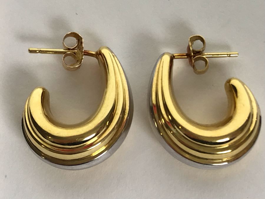 18K Gold Israel Earrings 3g [Photo 3]
