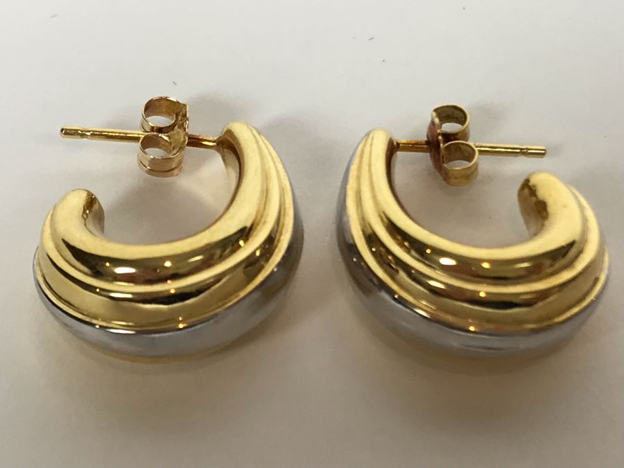 18K Gold Israel Earrings 3g [Photo 1]