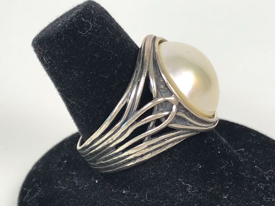 Sterling Silver Israel Ring Size 8.5 7g [Photo 3]