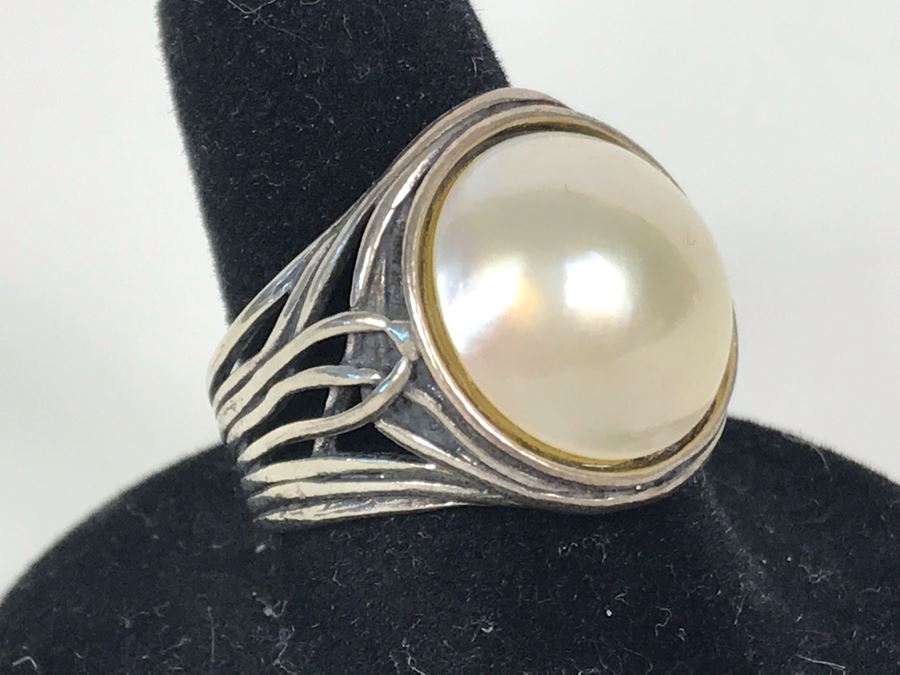 Sterling Silver Israel Ring Size 8.5 7g [Photo 4]