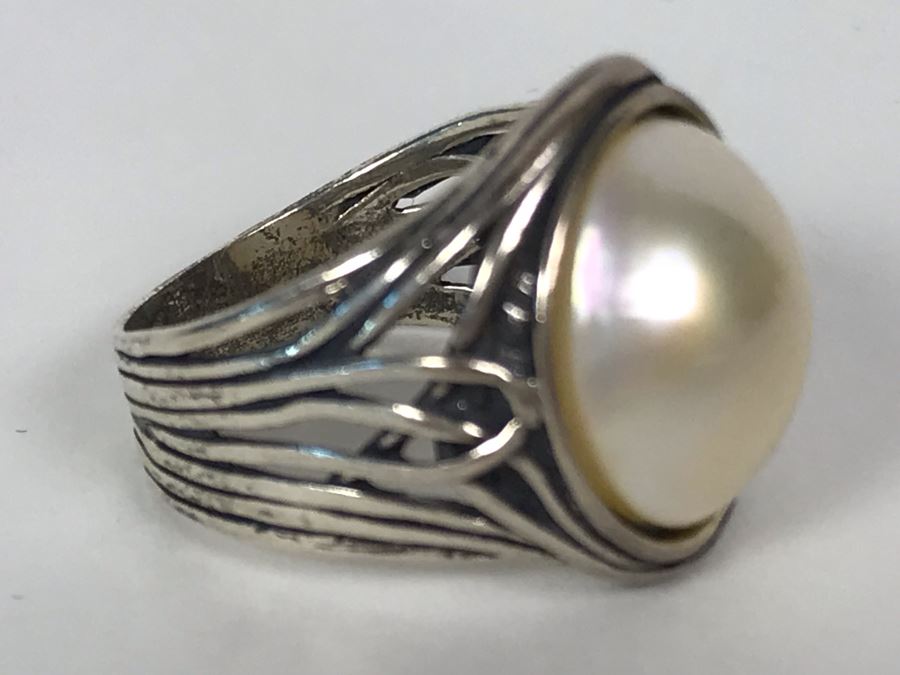 Sterling Silver Israel Ring Size 8.5 7g [Photo 8]
