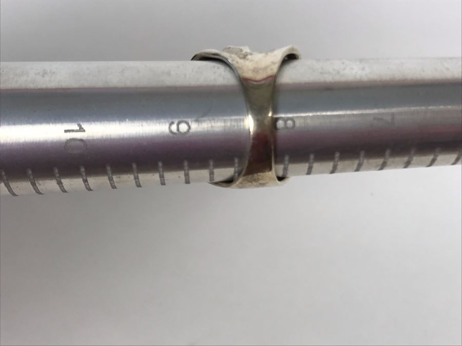 Sterling Silver Israel HG Ring Size 8.25 9.8g [Photo 10]