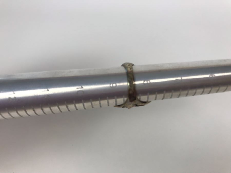 Sterling Silver Israel PZ Ring Size 8.5 8.2g [Photo 11]