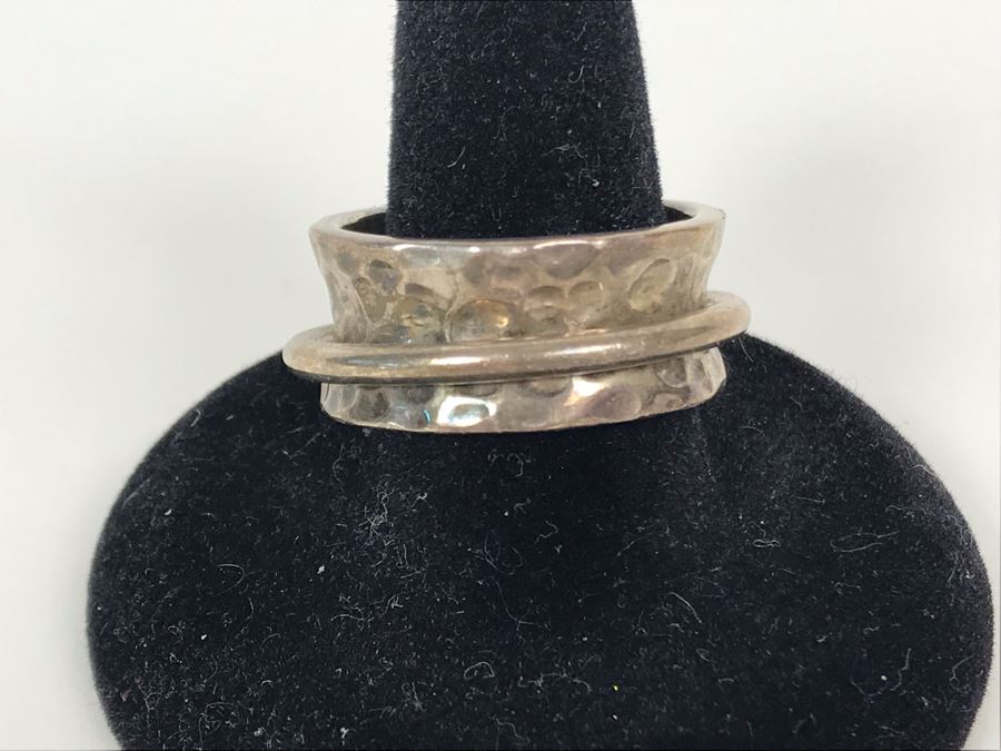 Sterling Silver Israel Ring Size 10 11.7g [Photo 1]