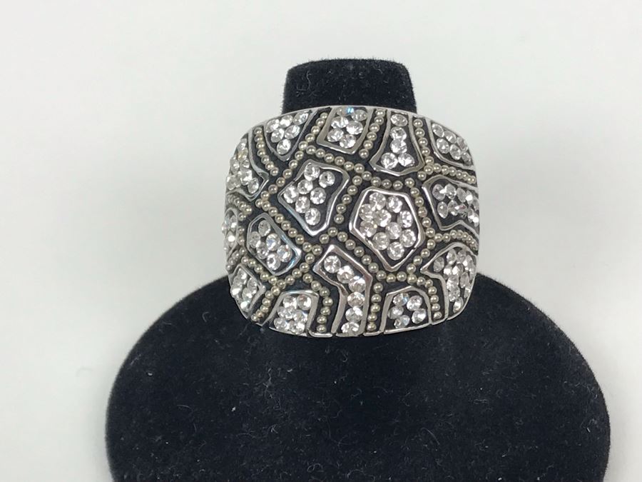 Sterling Silver CT Ring Size 7.25 17.3g