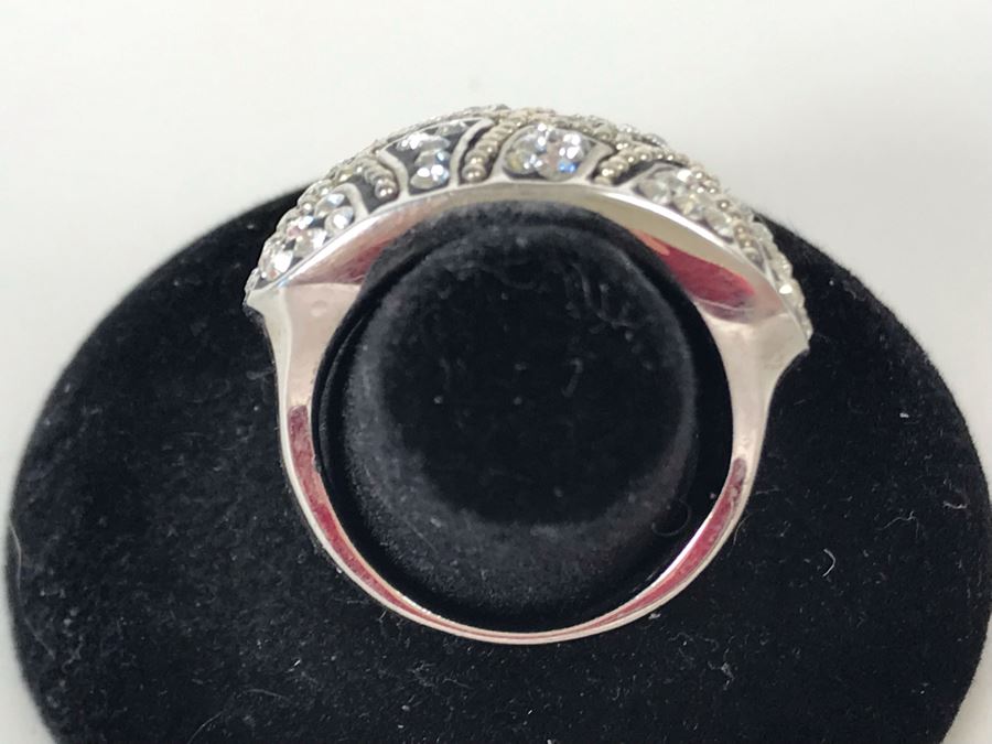 Sterling Silver CT Ring Size 7.25 17.3g [Photo 7]