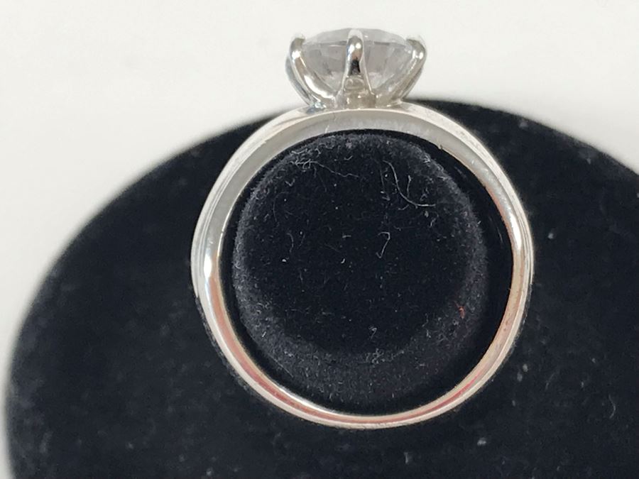 Sterling Silver CZ Ring Size 5.5 5.6g [Photo 6]