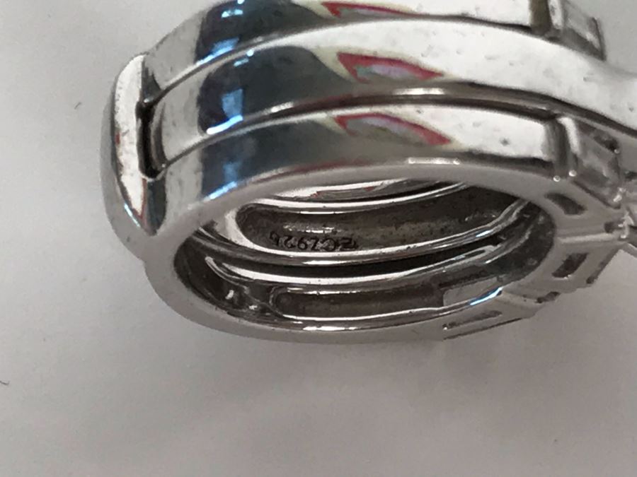 Sterling Silver CZ Ring Size 5 10.1g [Photo 16]