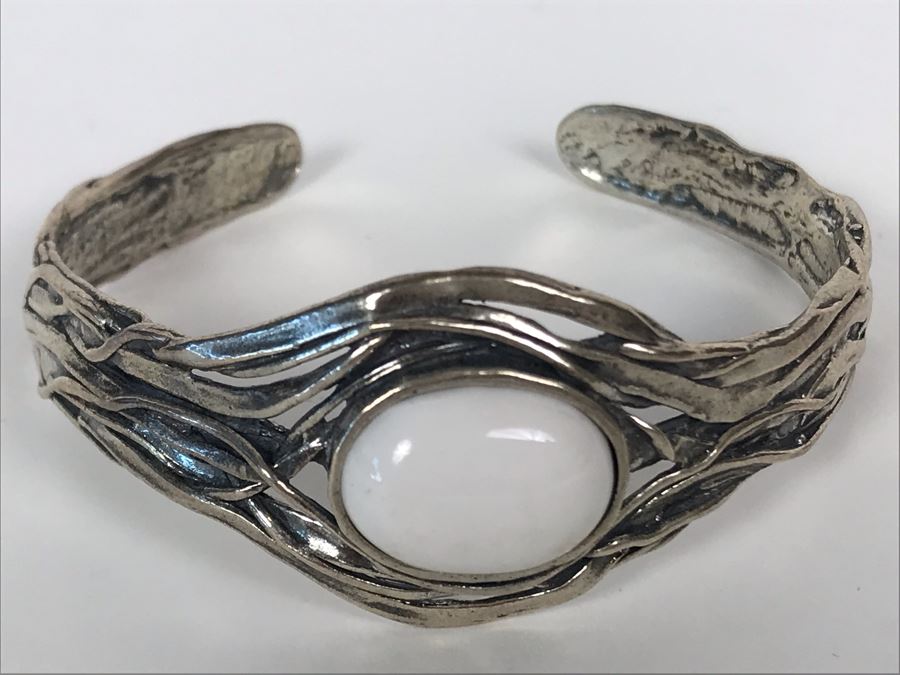 Sterling Silver Israel PZ Cuff Bracelet 23g [Photo 3]