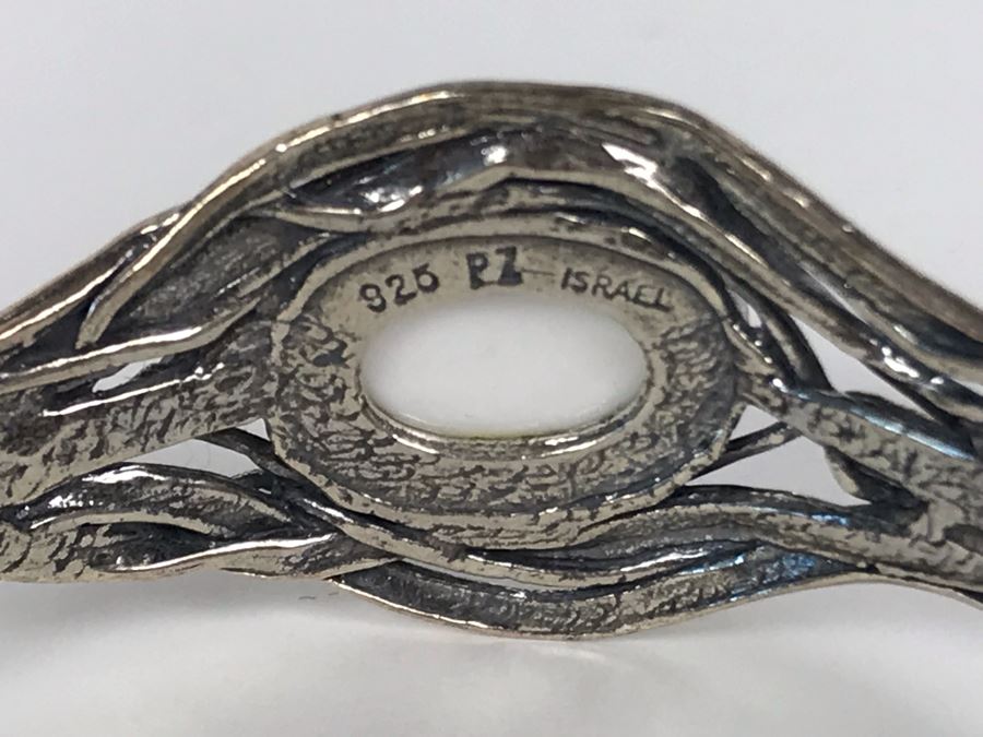 Sterling Silver Israel PZ Cuff Bracelet 23g [Photo 5]