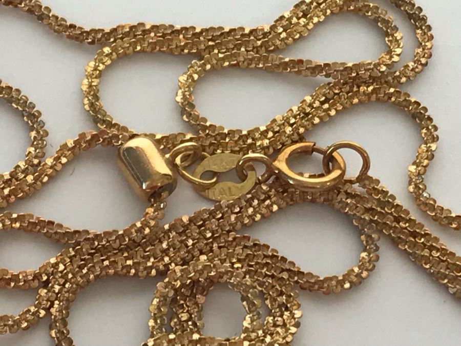 14K Gold Milor Italy Necklace 2.9g [Photo 3]