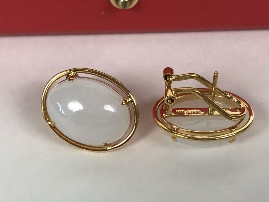 14K Gold GUMPS Earrings In Original Box 8.1g [Photo 7]