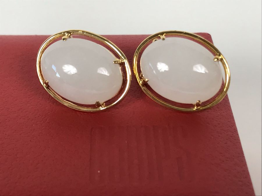 14K Gold GUMPS Earrings In Original Box 8.1g [Photo 13]