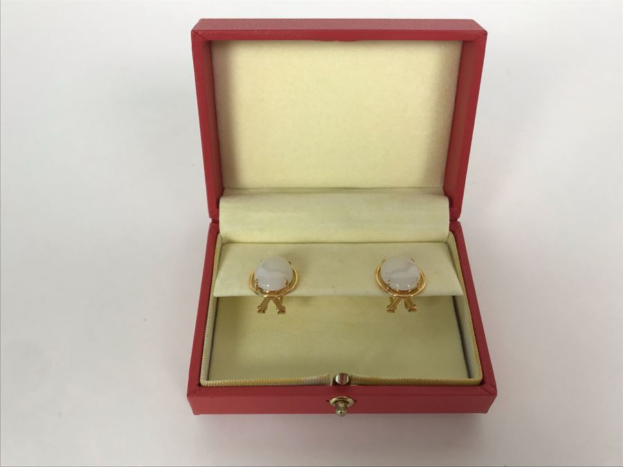 14K Gold GUMPS Earrings In Original Box 8.1g [Photo 5]