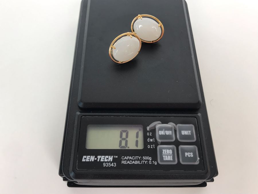 14K Gold GUMPS Earrings In Original Box 8.1g [Photo 18]