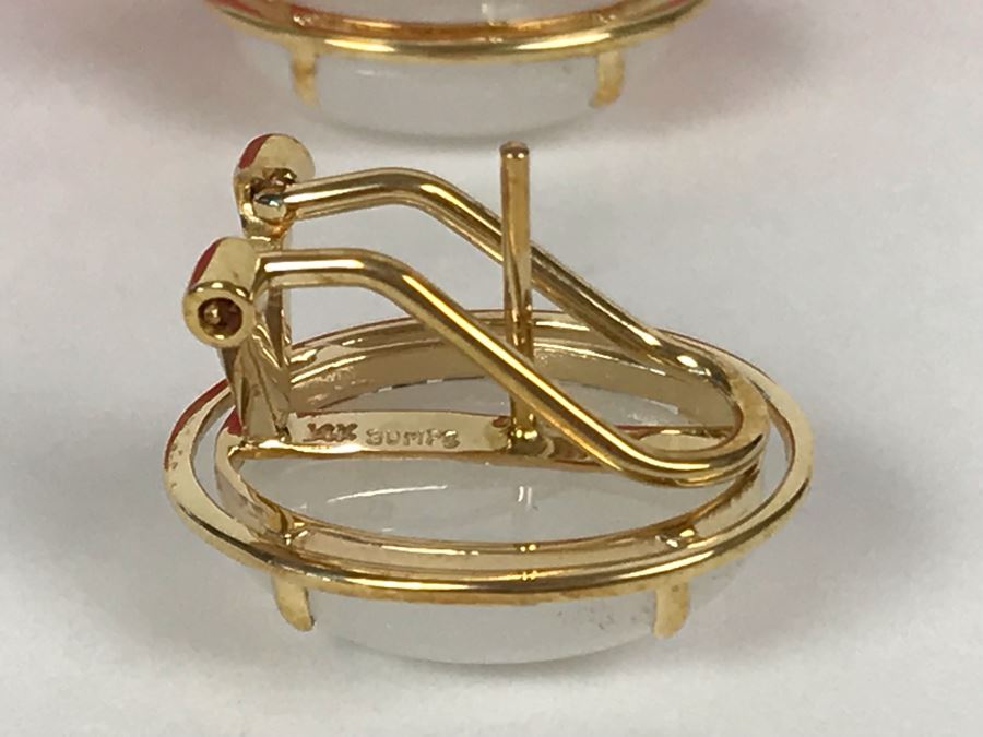 14K Gold GUMPS Earrings In Original Box 8.1g [Photo 11]
