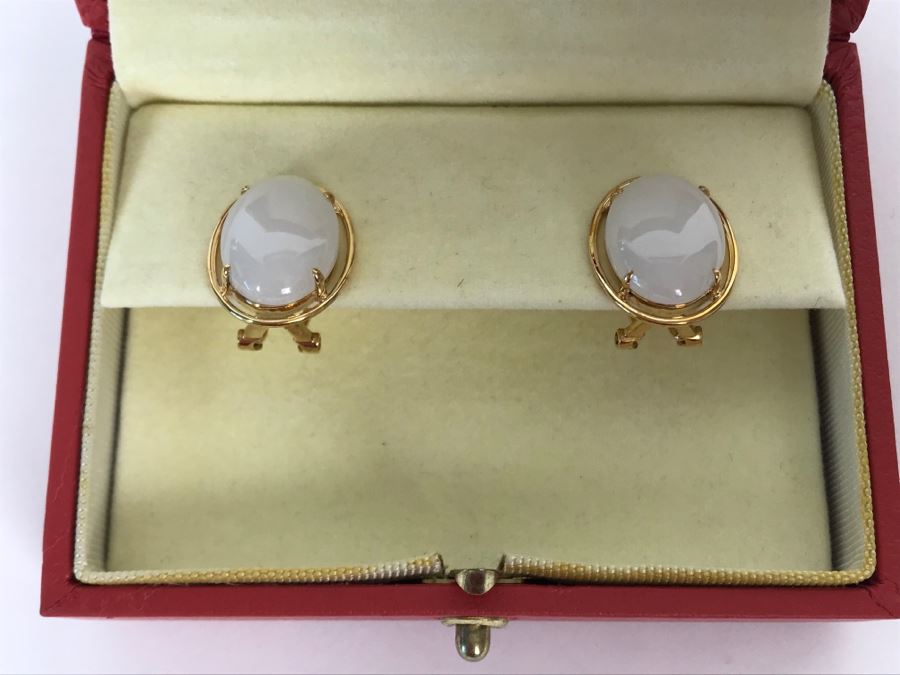 14K Gold GUMPS Earrings In Original Box 8.1g [Photo 2]