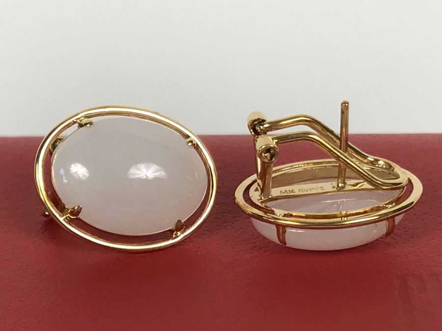 14K Gold GUMPS Earrings In Original Box 8.1g [Photo 17]