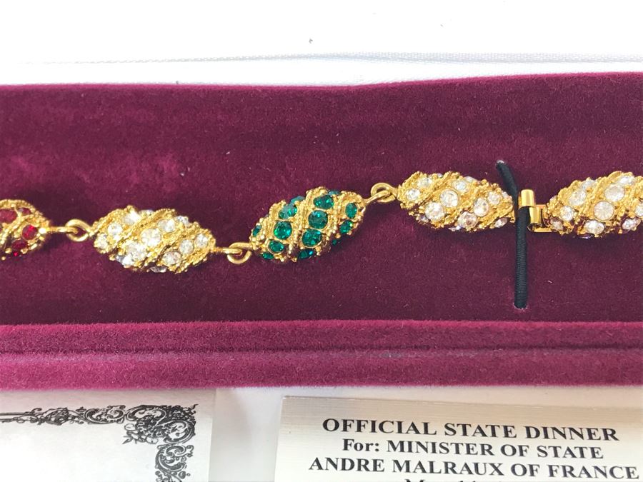 Camrose & Kross Rendering Of Fashion Jewelry Worn By Jacqueline Bouvier Kennedy [Photo 5]