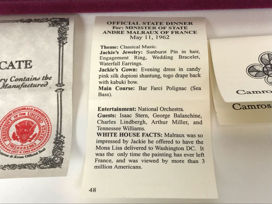 Camrose & Kross Rendering Of Fashion Jewelry Worn By Jacqueline Bouvier Kennedy [Photo 8]