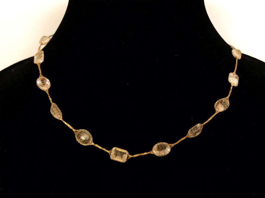 14K Gold Necklace With Matching 14K Gold Bracelet 13.3g TW [Photo 3]