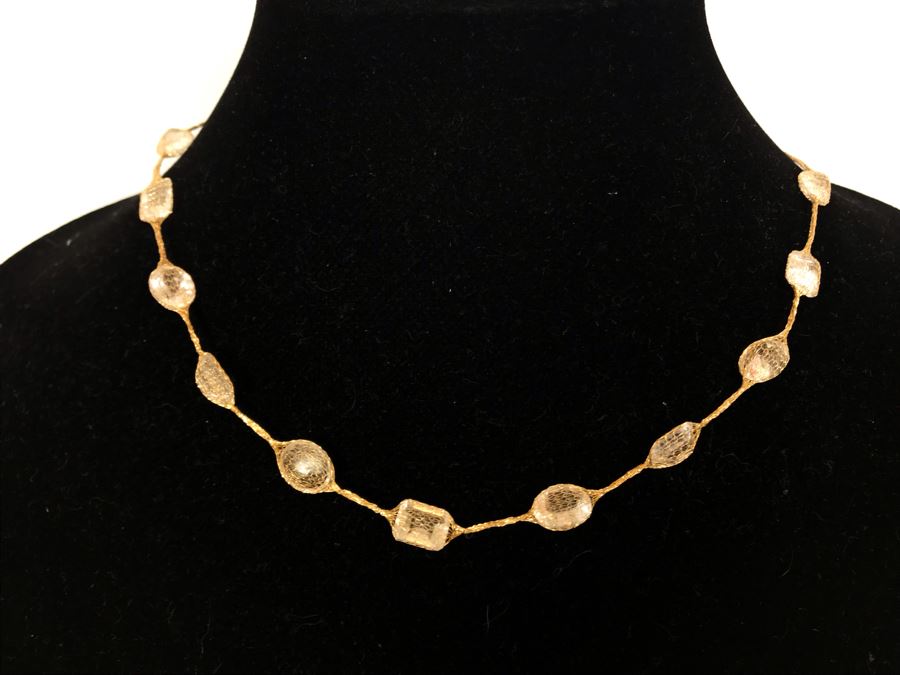 14K Gold Necklace With Matching 14K Gold Bracelet 13.3g TW [Photo 2]