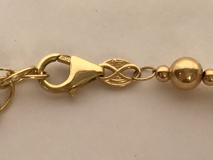 14K Gold Pearl Necklace With Matching 14K Gold Pearl Bracelet 17.7g [Photo 8]