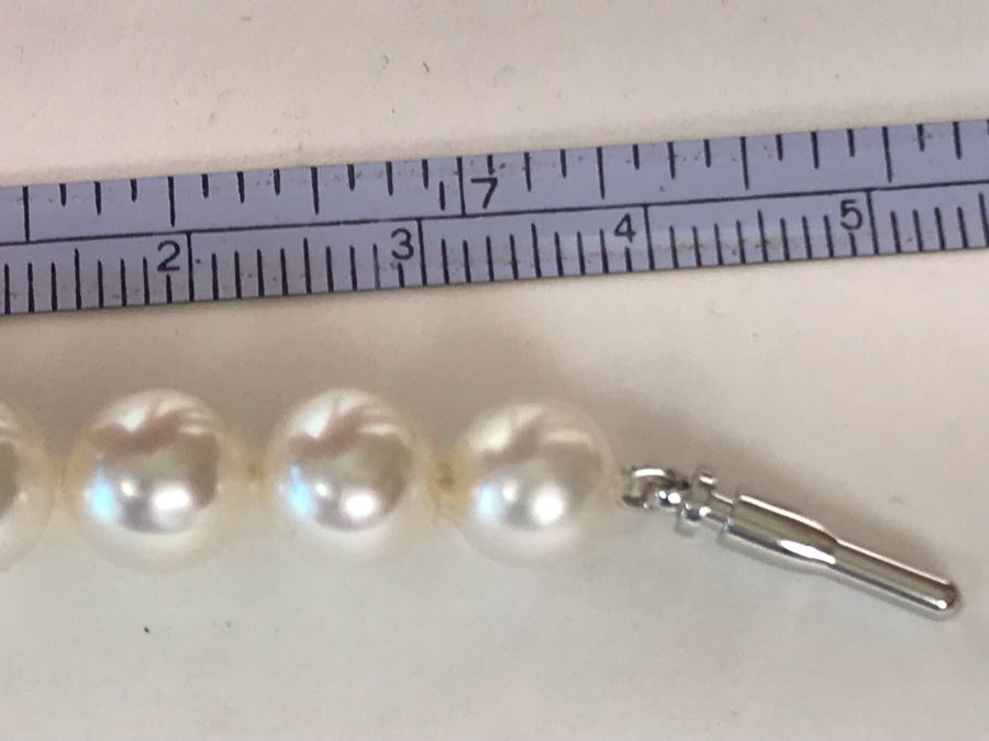14K Gold Pearl Necklace 8.2g [Photo 15]