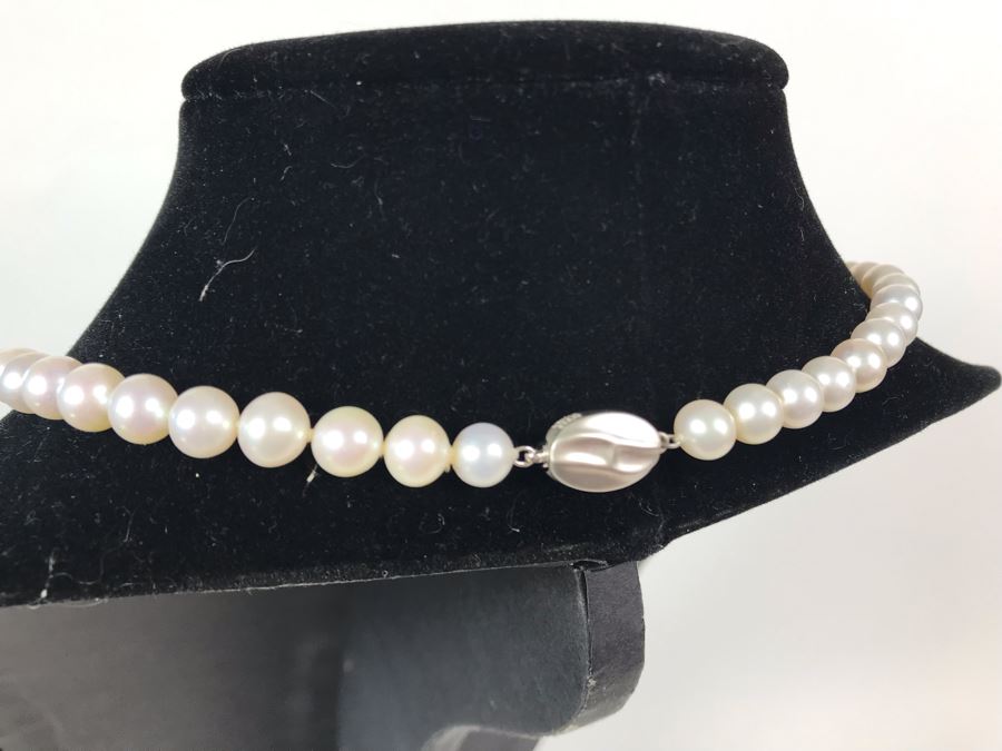 14K Gold Pearl Necklace 8.2g [Photo 11]