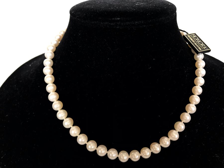 New With Tags Honora Freshwater Collection Pearl 14K Gold Necklace [Photo 1]