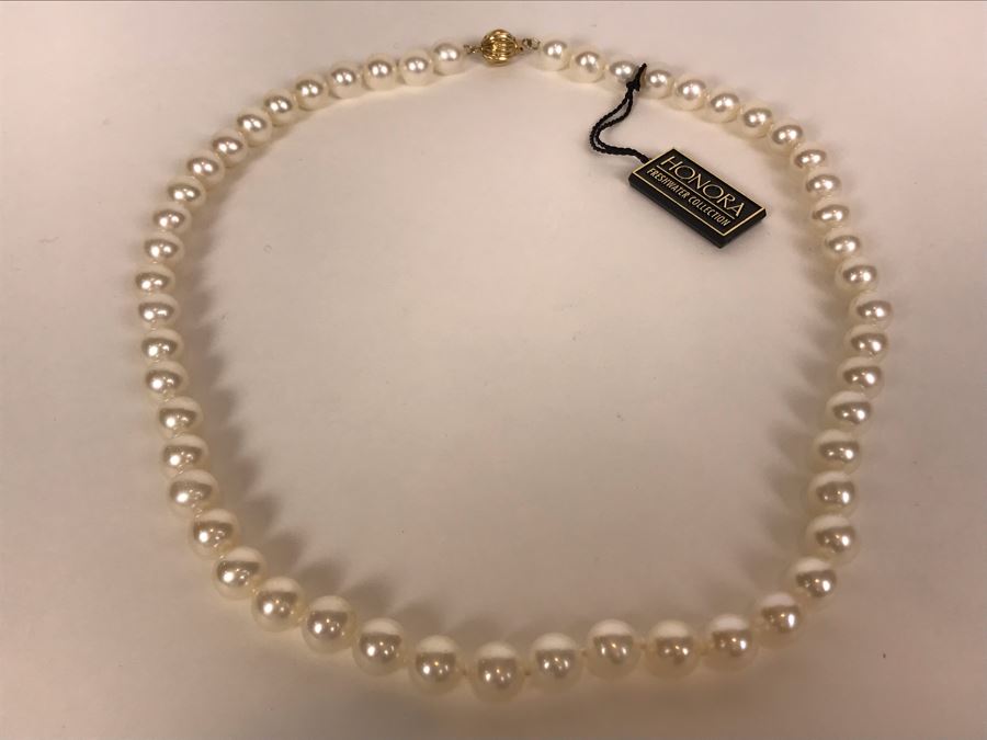 New With Tags Honora Freshwater Collection Pearl 14K Gold Necklace [Photo 6]