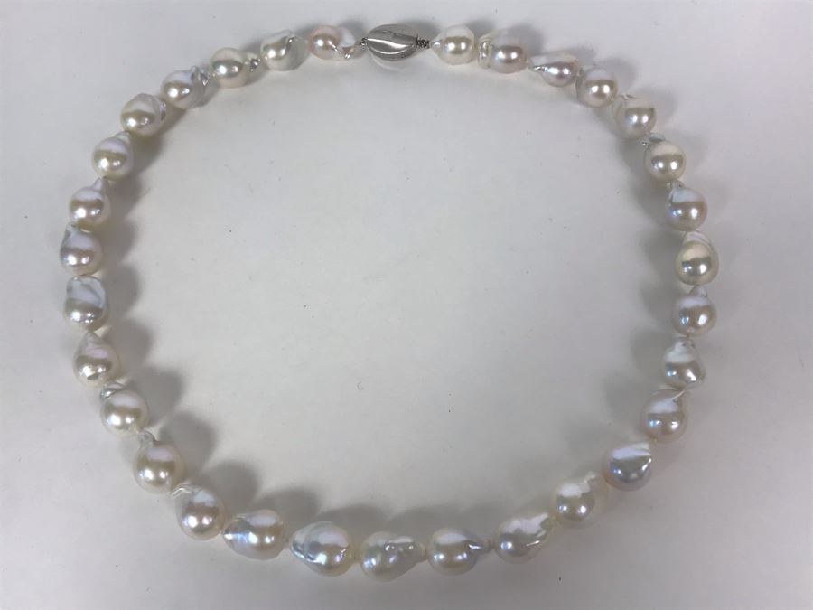 Honora Freshwater Pearl Sterling Silver Necklace 17'L [Photo 6]