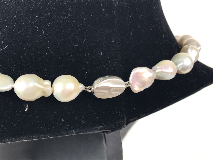 Honora Freshwater Pearl Sterling Silver Necklace 17'L