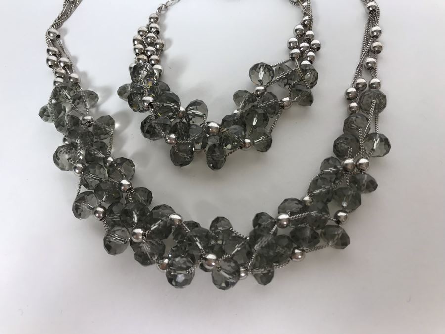 Sterling Silver Necklace And Bracelet 62.3g [Photo 10]