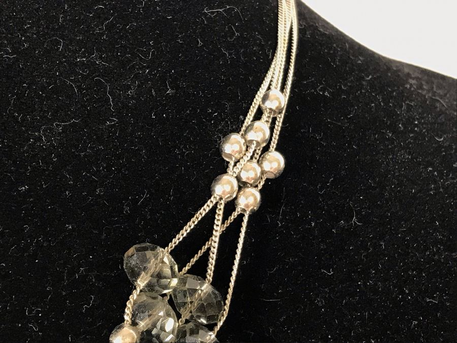 Sterling Silver Necklace And Bracelet 62.3g [Photo 4]