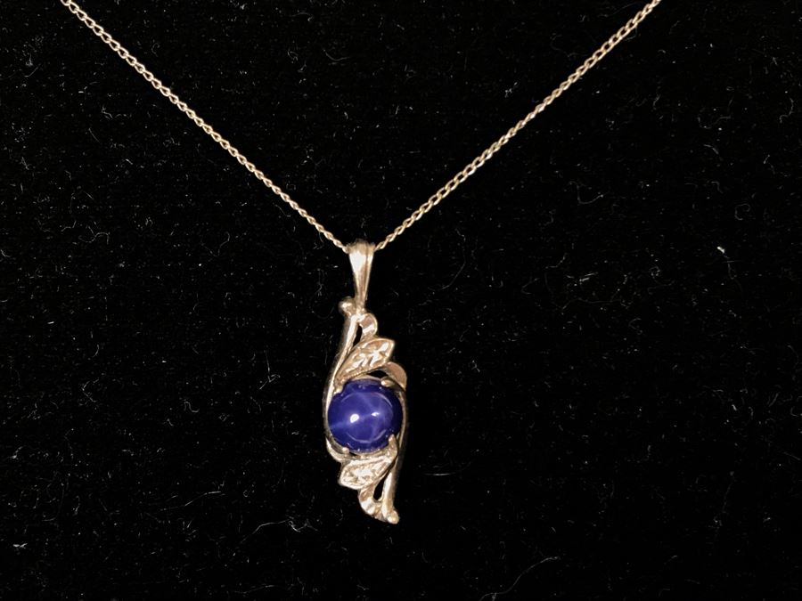 14K Gold Chain Necklace With Pendant 2g [Photo 3]