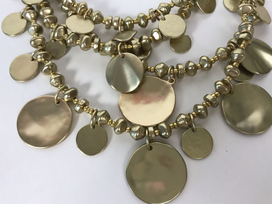 JUST ADDED - (2) New Chico's Necklaces (Retails $138), Brighton Necklace And Bracelet And Lauren G Adams Bracelet    [Photo 8]