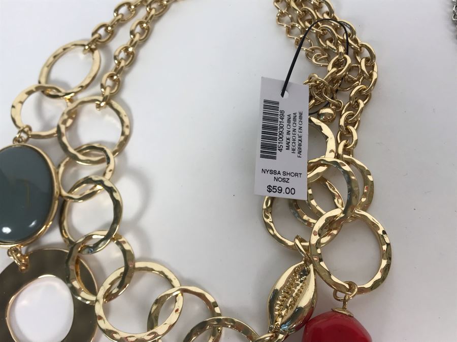 JUST ADDED - (2) New Chico's Necklaces (Retails $138), Brighton Necklace And Bracelet And Lauren G Adams Bracelet    [Photo 11]