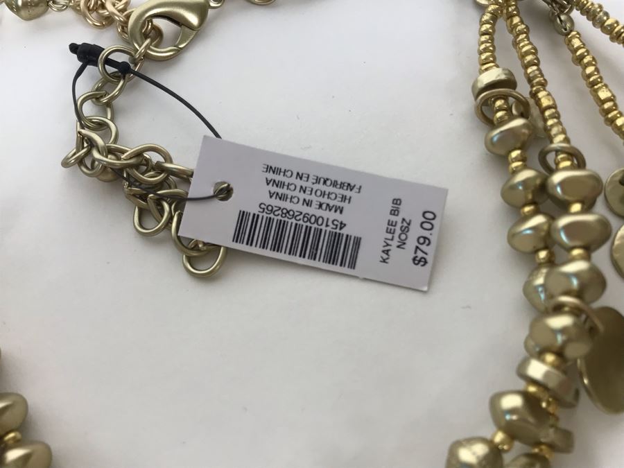 JUST ADDED - (2) New Chico's Necklaces (Retails $138), Brighton Necklace And Bracelet And Lauren G Adams Bracelet    [Photo 9]