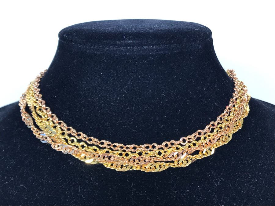 (4) Bronze Milor Italy Necklaces [Photo 3]