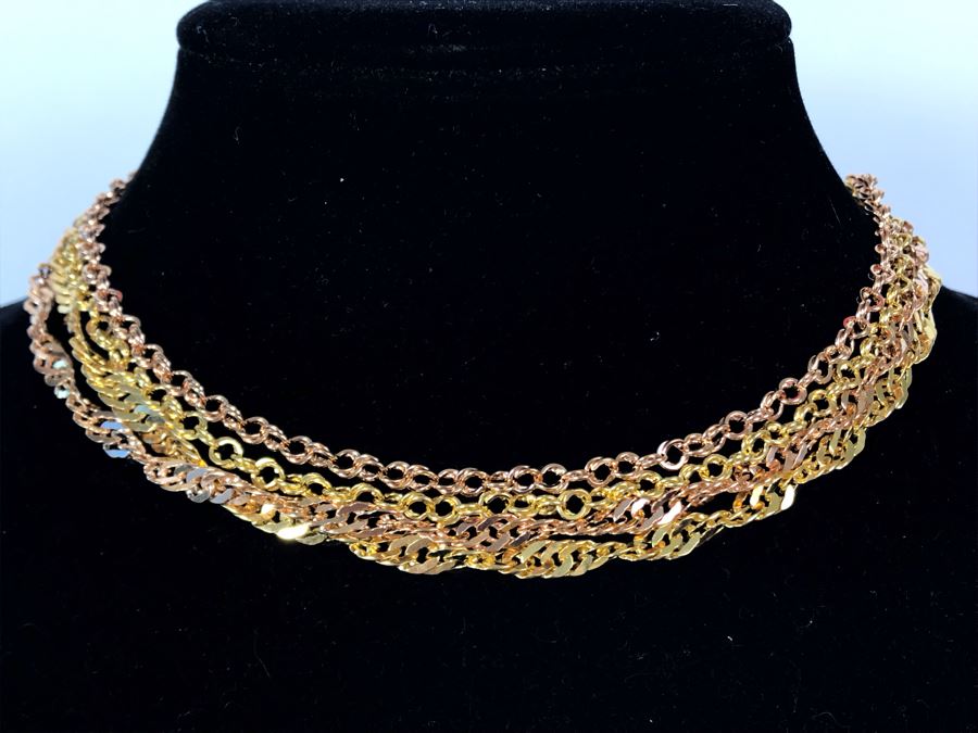 (4) Bronze Milor Italy Necklaces [Photo 1]
