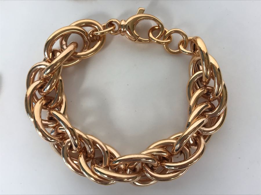 (4) Bronze Milor / Honora Pearl Italy Bracelets [Photo 3]