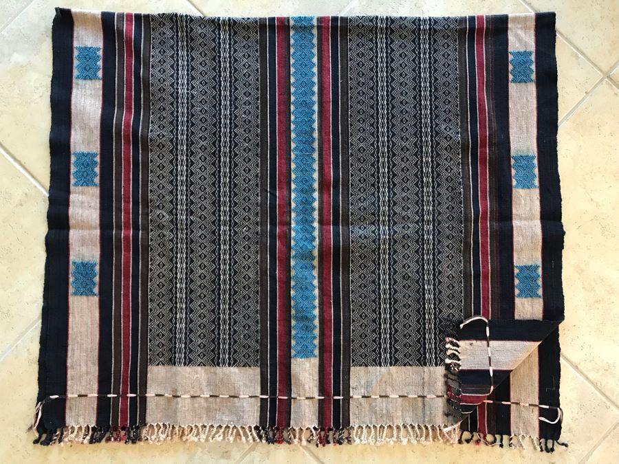 New Handmade Ethnic Throw Blanket 38W X 64L [Photo 1]