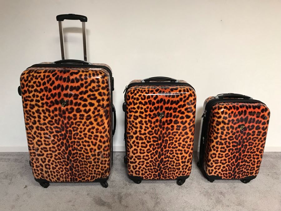 3-Piece Like New Heys Travel Luggage Animal Print [Photo 2]