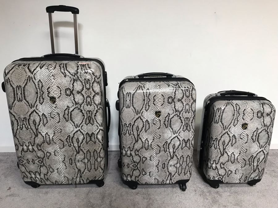 3-Piece Like New Heys Travel Luggage Animal Print [Photo 1]