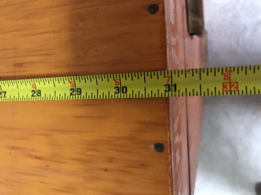 Pair Of Handmade Wooden Trunks Chests 31W X 16D X 16H [Photo 9]