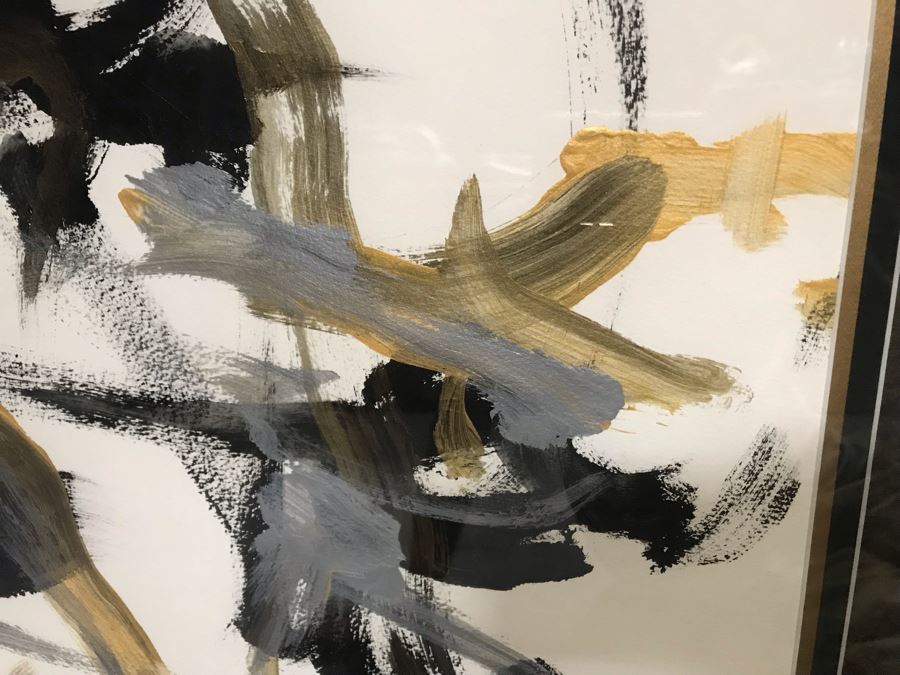 Pair Of Abstract Paintings Painted By Apes With Photographs 25 X 28, 32 X 41 [Photo 19]